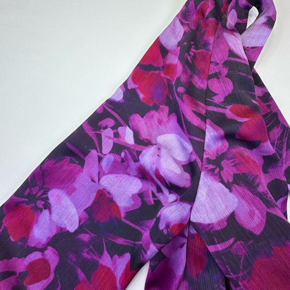 Ted Baker London Purple Pink Ruffled Bishop Sleeve Mini Dress - Picture 11 of 16